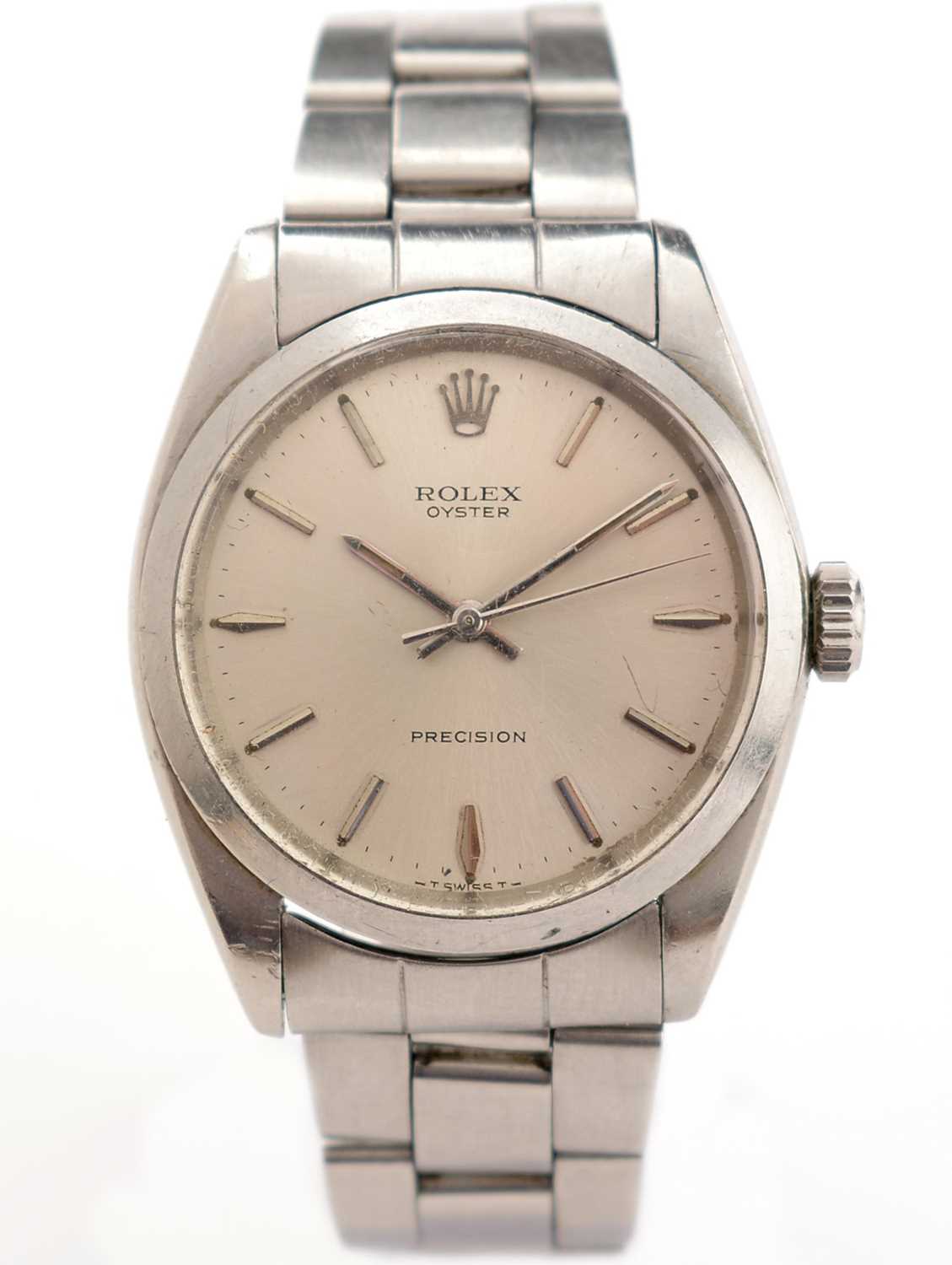 Lot 370 - Rolex Oyster Precision: a steel cased wristwatch, ref 6426