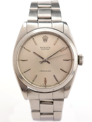 Lot 370 - Rolex Oyster Precision: a steel cased wristwatch, ref 6426