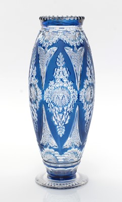 Lot 812 - Val Saint Lambert Art Deco overlay glass Vase