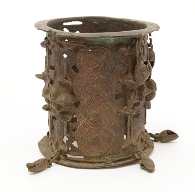 Lot 927 - A ceremonial bracelets, Ijebu group, Yoruba