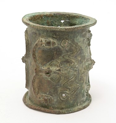 Lot 928 - A ceremonial bracelet, Ijebu group, Yoruba