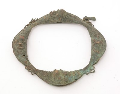 Lot 939 - A ceremonial anklet, Ijebu group.