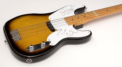 Lot 54 - Signed Fender Sting model Bass Guitar