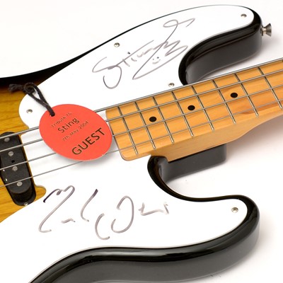 Lot 54 - Signed Fender Sting model Bass Guitar