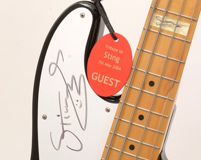 Lot 54 - Signed Fender Sting model Bass Guitar