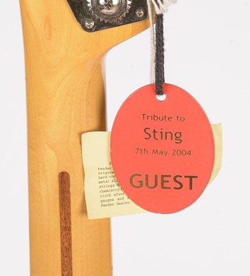 Lot 54 - Signed Fender Sting model Bass Guitar