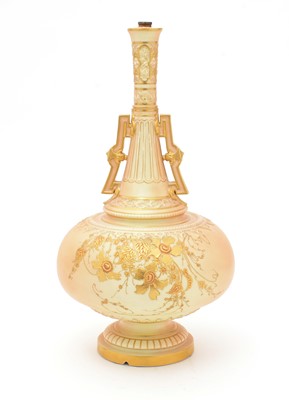 Lot 770 - Royal Worcester blush ivory vase