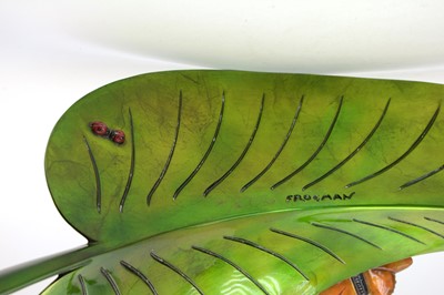 Lot 540 - Tim Cotterill (Frogman) enamelled bronze sculpture