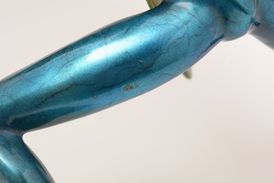Lot 540 - Tim Cotterill (Frogman) enamelled bronze sculpture