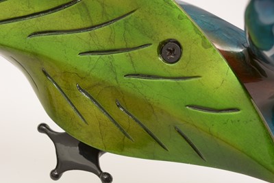 Lot 540 - Tim Cotterill (Frogman) enamelled bronze sculpture