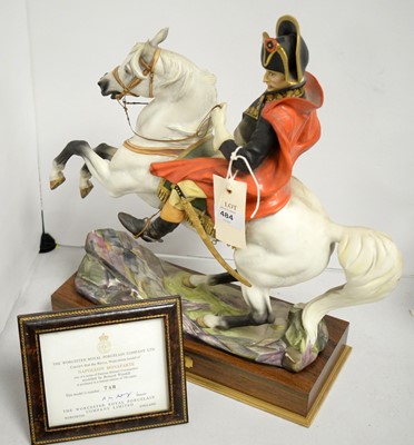 Lot 484 - A Royal Worcester figure of Napoleon Bonaparte.