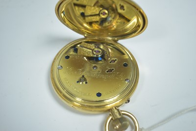Lot 376 - An 18ct yellow gold cased hunter pocket watch, by Sir John Bennett