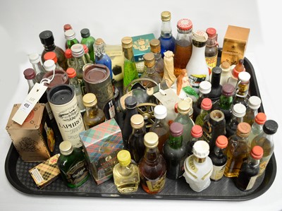 Lot 455 - A collection of alcoholic miniatures