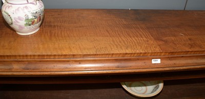 Lot 1091 - A large late Victorian walnut breakfront open bookcase