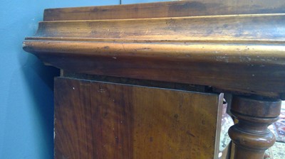 Lot 1091 - A large late Victorian walnut breakfront open bookcase