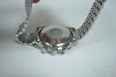 Lot 352 - Omega Speedmaster Automatic: a triple calendar steel cased wristwatch