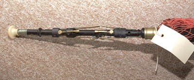 Lot 10 - Cased set of Northumbrian small pipes.