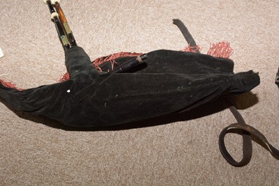 Lot 10 - Cased set of Northumbrian small pipes.