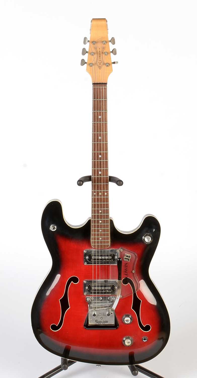 Lot 93 - 1960's Burns/Baldwin Vibraslim guitar