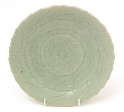 Lot 720 - Chinese celadon dish.
