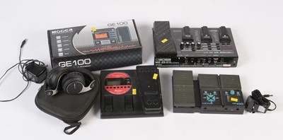 Lot 104 - Mooer GE100, Boss ME25, Toneworks AX1, Zoom G1Xon.
