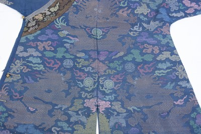 Lot 745 - A Qing Dynasty Chinese 'Twelve Symbol' dragon robe