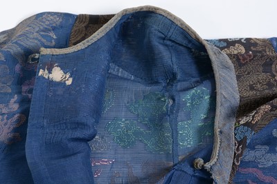 Lot 745 - A Qing Dynasty Chinese 'Twelve Symbol' dragon robe