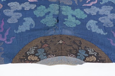 Lot 745 - A Qing Dynasty Chinese 'Twelve Symbol' dragon robe