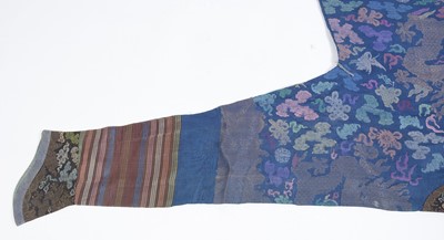 Lot 745 - A Qing Dynasty Chinese 'Twelve Symbol' dragon robe