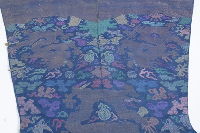 Lot 745 - A Qing Dynasty Chinese 'Twelve Symbol' dragon robe