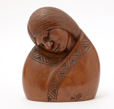 Lot 912 - Ignacio Flores Arias, Mexico: a carved wooden sculpture