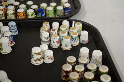 Lot 300 - A collection of thimbles including Wedgwood and Hummel, etc.