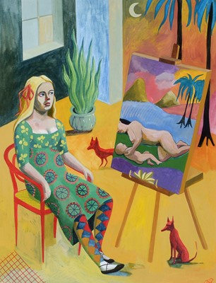 Lot 540 - Jess Quinn - The Artist's Easel | gouache