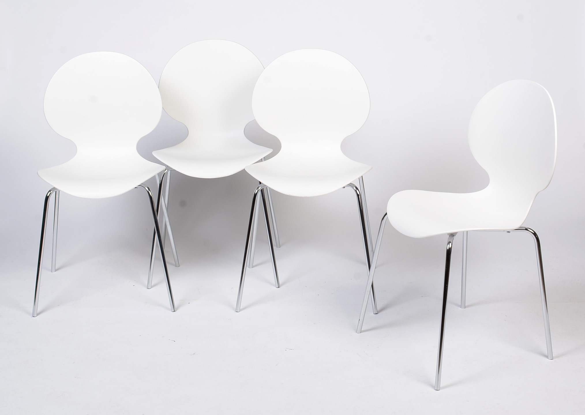 Lot 405 - Galvano Tecnica: four Italian white plastic