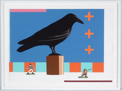 Lot 471 - Nick Banks - Crow's Last Stand | layered paper