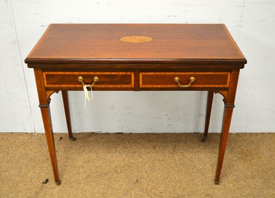 Lot 3 - An Edwardian card table.