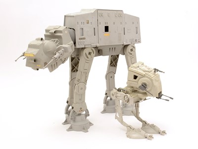 Lot 1108 - Star Wars LFL AT-AT Walker and AT-ST Scout Walker.