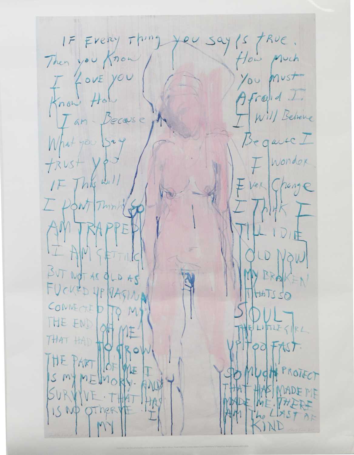 Lot 17 - After Tracey Emin - photolithograph