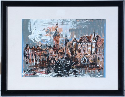 Lot 274 - Antoni Sulek - City in Motion | mixed media