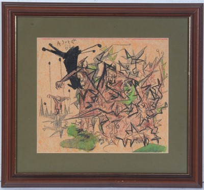 Lot 722 - Antoni Sulek - A Cloud of Sharp Ghouls | pastel