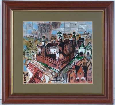 Lot 723 - Antoni Sulek - City Tapestry | mixed media