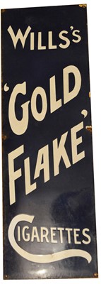 Lot 747 - Will's enamel advertising sign