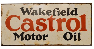 Lot 754 - Castrol enamel advertising sign