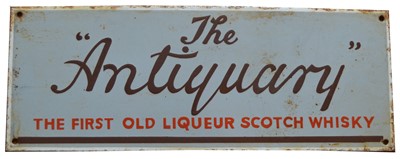 Lot 778 - The Antiquary enamel advertising sign
