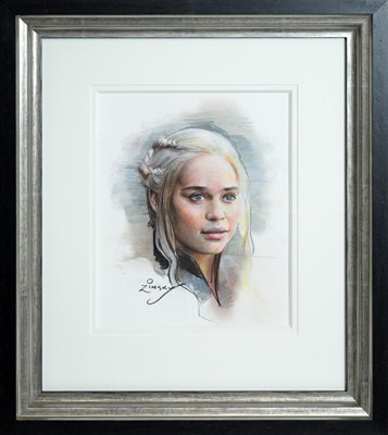 Lot 538 - Zinsky - Mother of Dragons | pastel