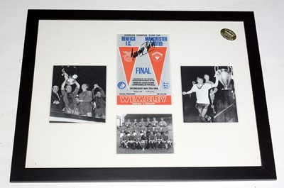 Lot 1169 - George Best, Manchester United: a signed European Champion Clubs' Cup Final programme