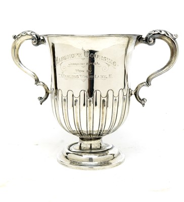Lot 550 - A George V silver two-handled trophy cup, by Reid & Sons