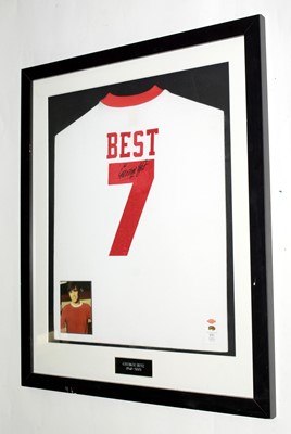 Lot 1179 - George Best, Manchester United: a signed replica shirt