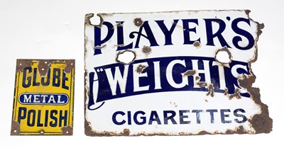 Lot 715 - Two enamel advertising signs