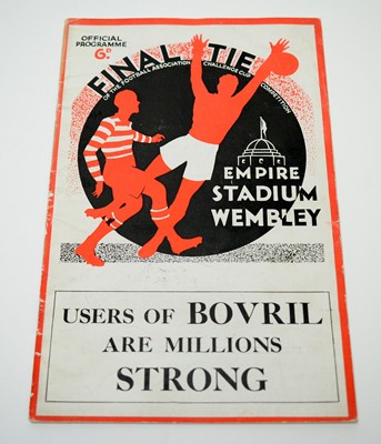 Lot 1159 - FA Cup Final Tie programme 1934
